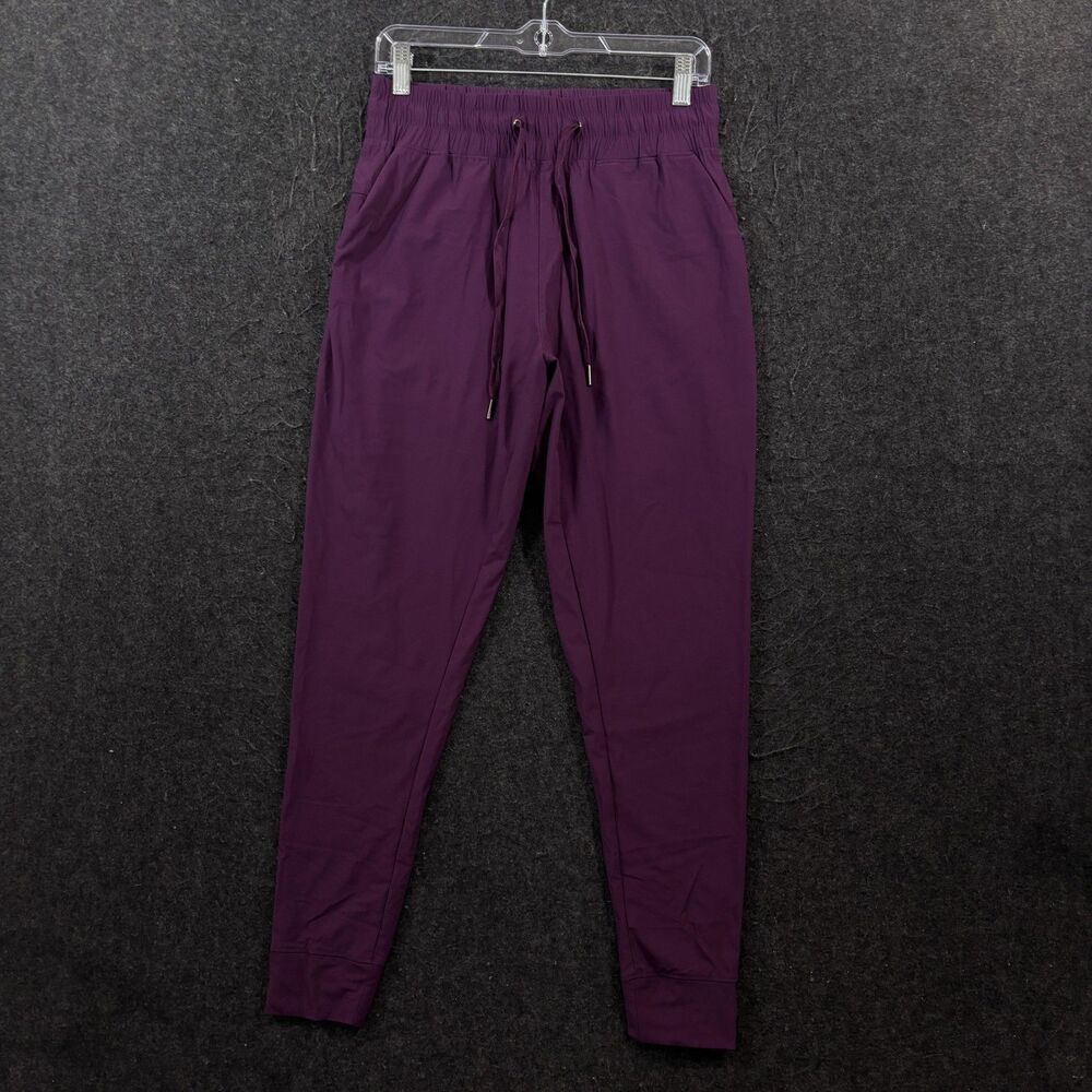 Barbell Joggers Women's Medium Purple Lightweight Stretch Woven Gym Pants